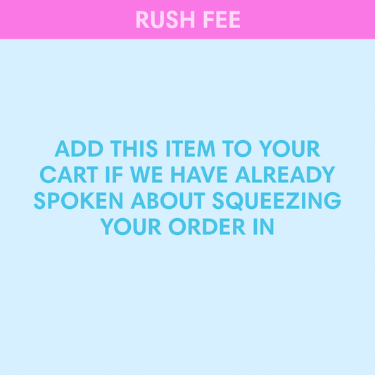 Cake Topper - Rush Fee $10