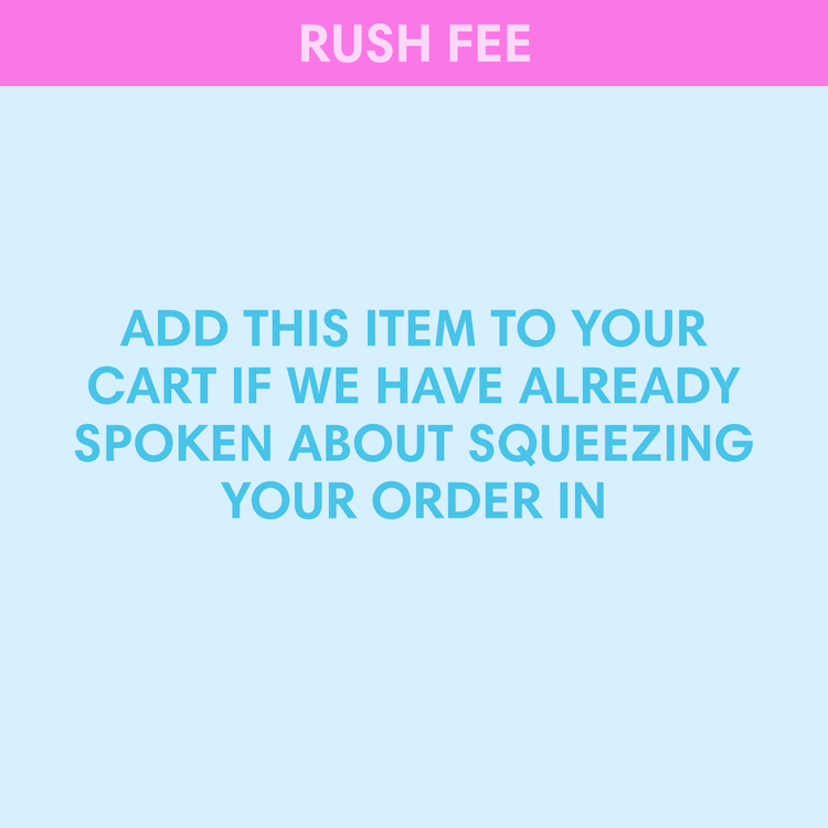 Cereal or Cake Topper - Rush Fee $10