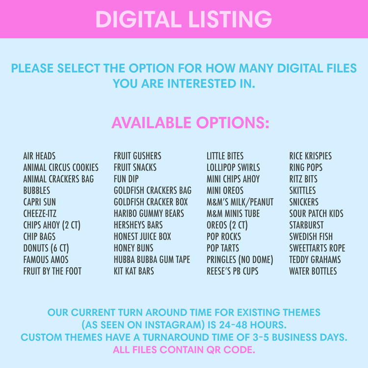 Digital Files Only
