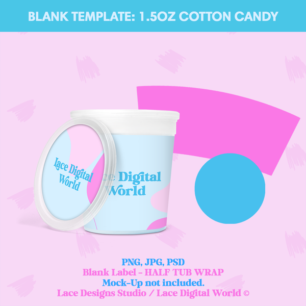 Template - Cotton Candy 1.5oz Tub (Half Wrap) – Lace Designs Studio