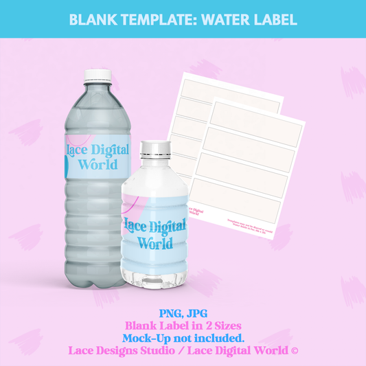 Template - Water Bottle