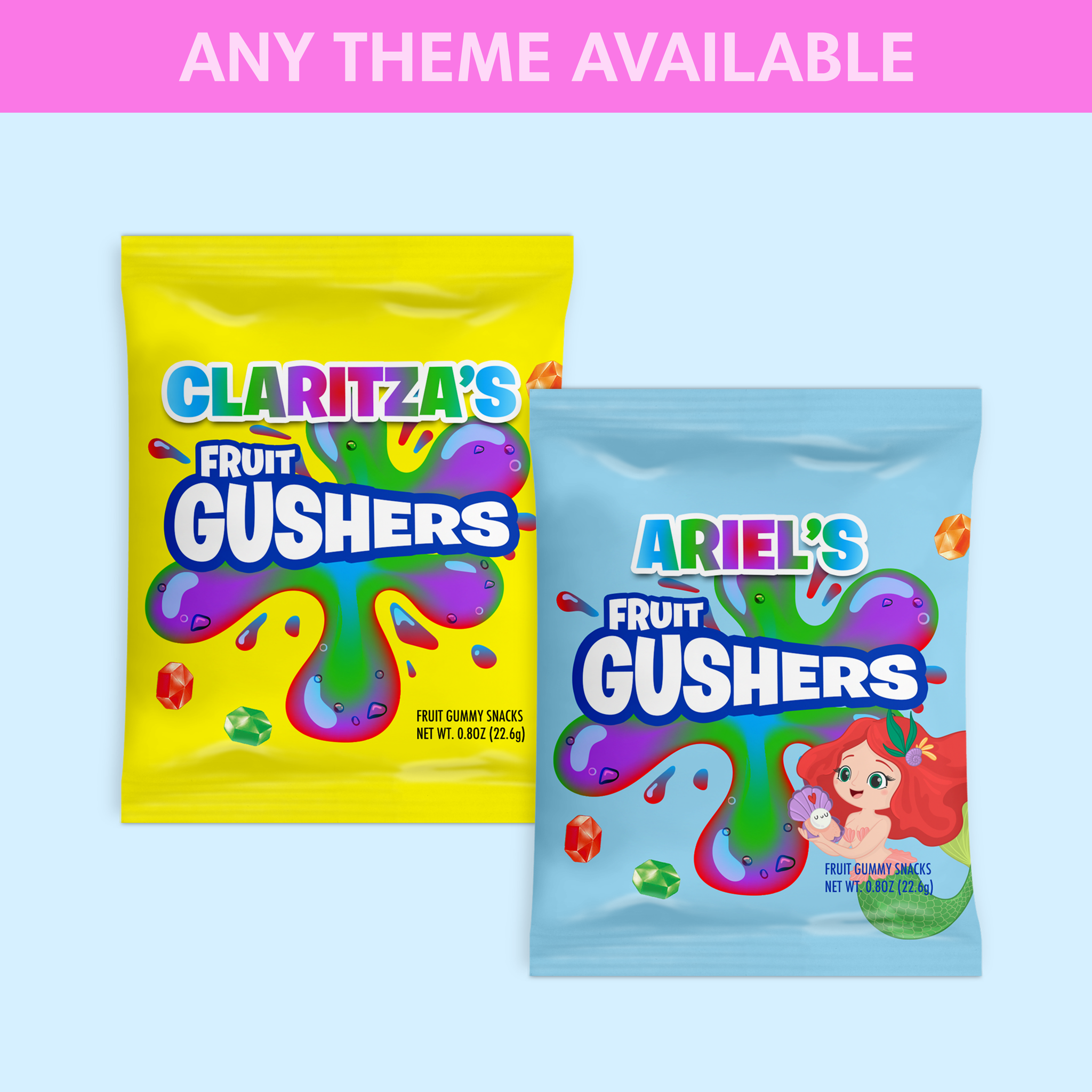 Gushers Design Custom Gushers Candy – Lace Designs Studio