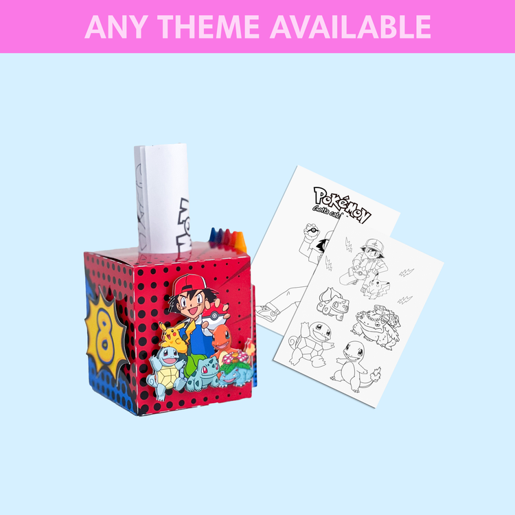 Custom Coloring Activity Box – Lace Designs Studio